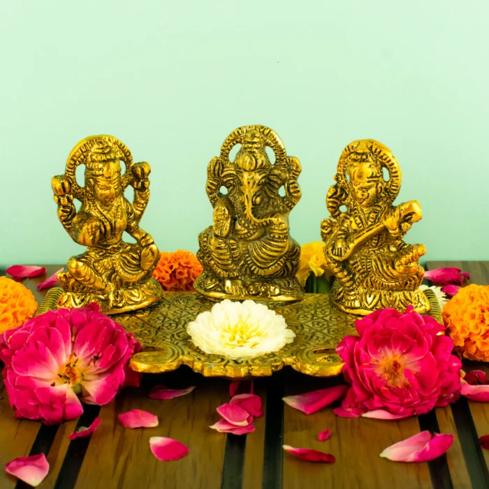 ganesh ji, laxmi ji, saraswati ji idols statue handicraft