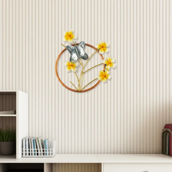 ARK metal ring flower wall decor