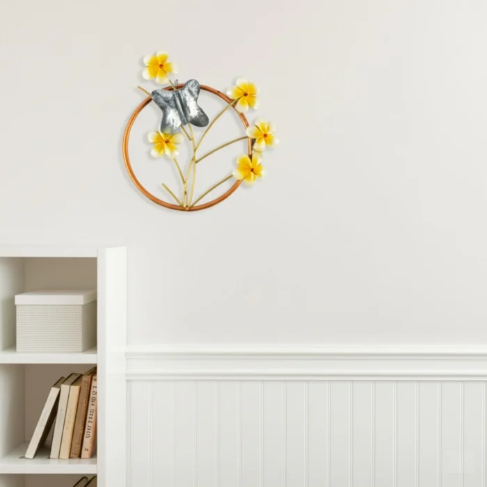 ARK metal ring flower wall decor