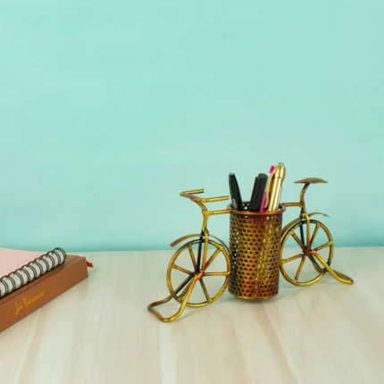 metal handmade bicycle pen holder table decor