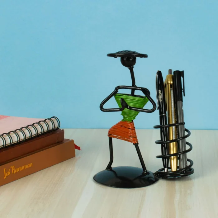 handmade metal pen holder