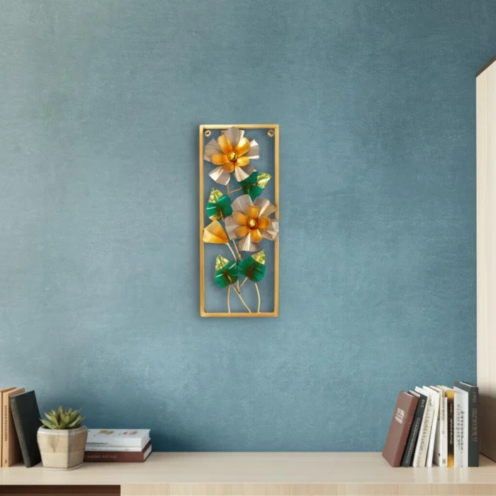 handmade metal flower wall decor
