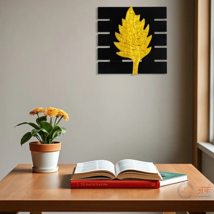 ARK handmade wooden leaf wall frame